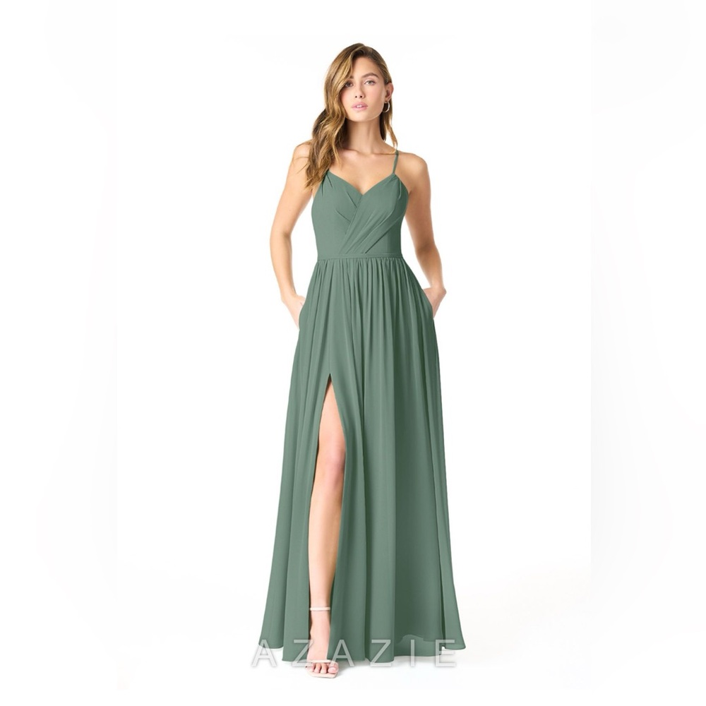 Azazie Cora in Eucalyptus Size A10 NWT